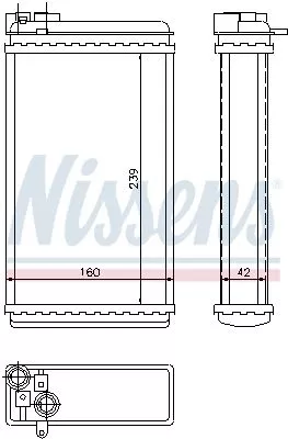 Nissens 726461 Радіатор печі