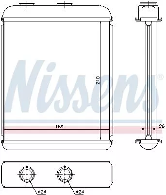 Nissens 72662 Радиатор печки