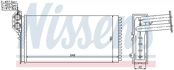 Nissens 73941 Радиатор печки