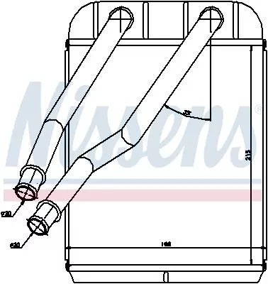 Nissens 73975 Радіатор печі