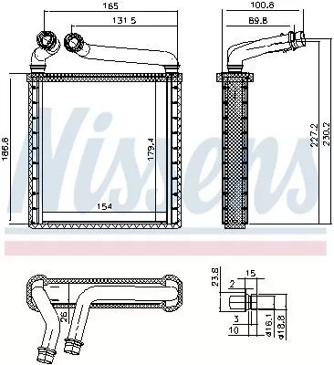 Nissens 73979 Радіатор печі