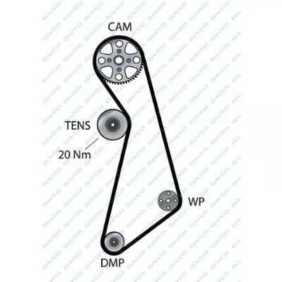 DAYCO 94730 Ремень ГРМ