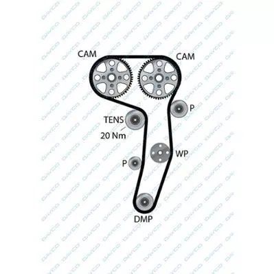 DAYCO 94970 Ремень ГРМ