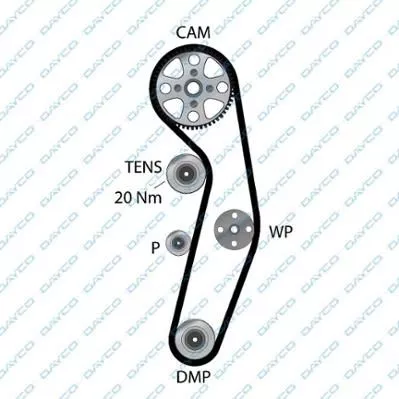 DAYCO 94885 Ремінь ГРМ