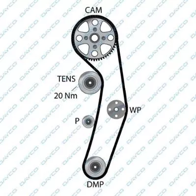 DAYCO 94885 Ремінь ГРМ
