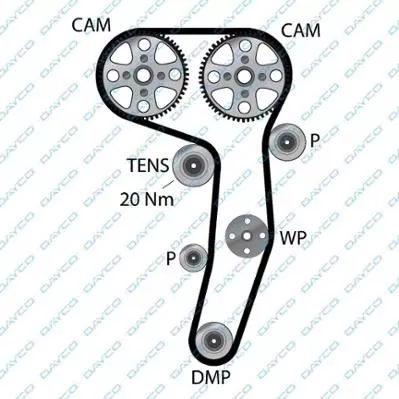 DAYCO 941033 Ремінь ГРМ
