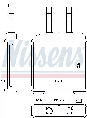 Nissens 76506 Радіатор печі