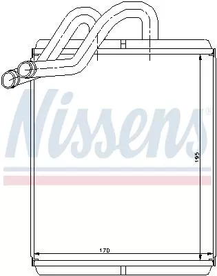 Nissens 77518 Радиатор печки