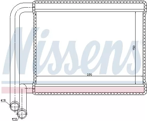 NISSENS 77527 Радиатор печки