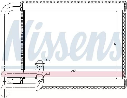 Nissens 77534 Радиатор печки