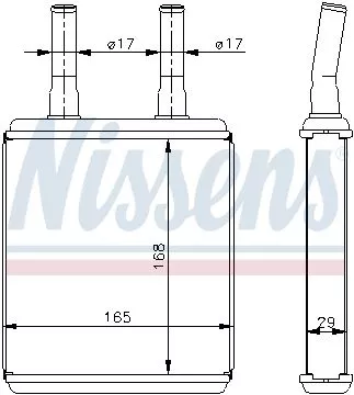 Nissens 77604 Радиатор печки