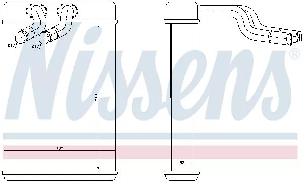 Nissens 77610 Радіатор печі