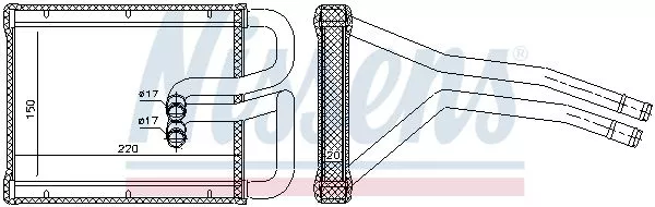 Nissens 77642 Радіатор печі