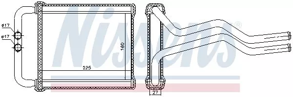 Nissens 77657 Радиатор печки