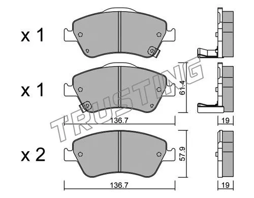 Lpr 8100 Тормозные колодки