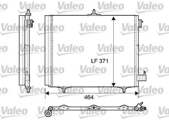 VALEO 814095 Радиатор кондиционера