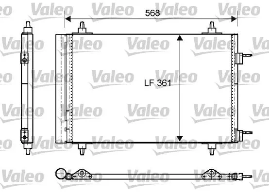 VALEO 818170 Радиатор кондиционера