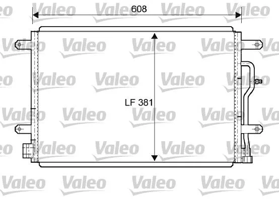 VALEO 818190 Радіатор кондиціонера