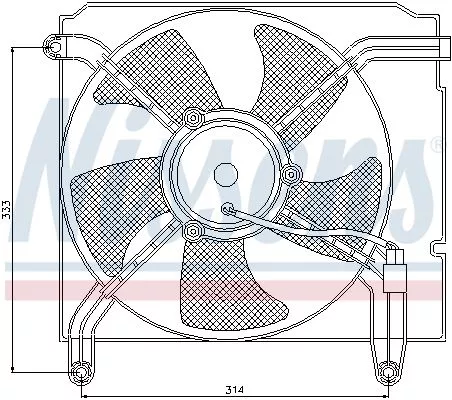 NISSENS 85349 Вентилятор системы охлаждения двигателя