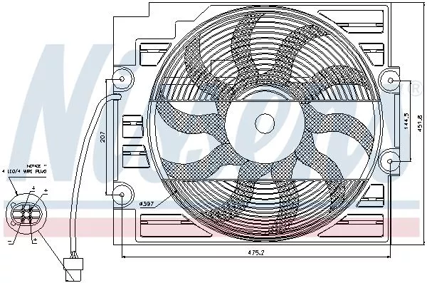 NISSENS 85421 Электродвигатель вентилятора