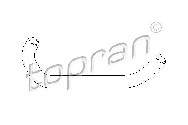 TOPRAN 103381 Патрубок радиатора