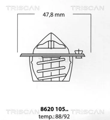 TRISCAN 862010592 Термостат