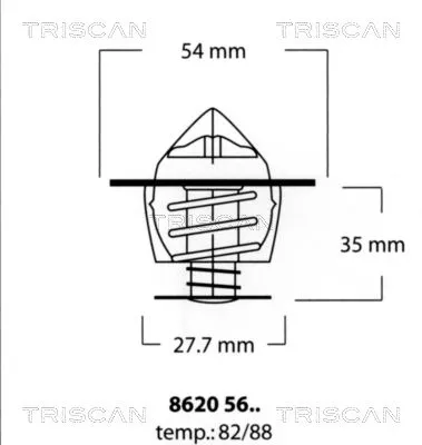TRISCAN 86205682 Термостат