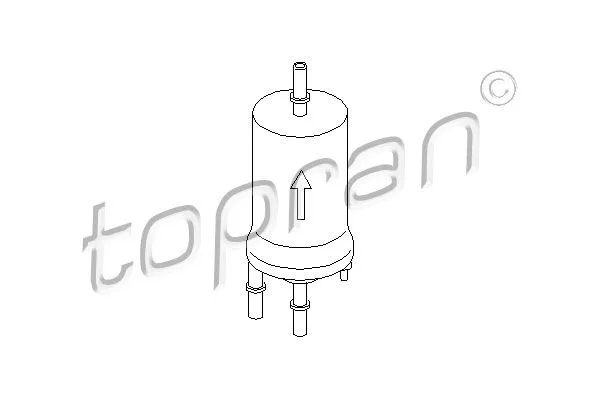 TOPRAN 110898 Паливний фільтр