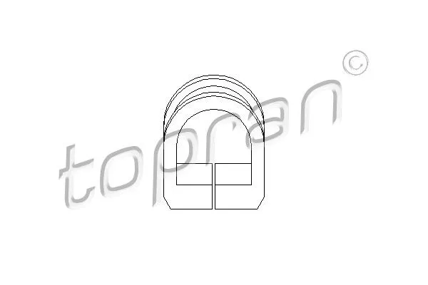 TOPRAN 102803 Сайлентблок рулевой рейки