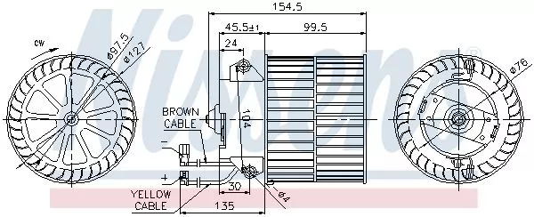 Nissens 87057 Вентилятор салона
