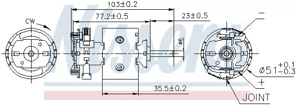 Nissens 87097 Вентилятор салону