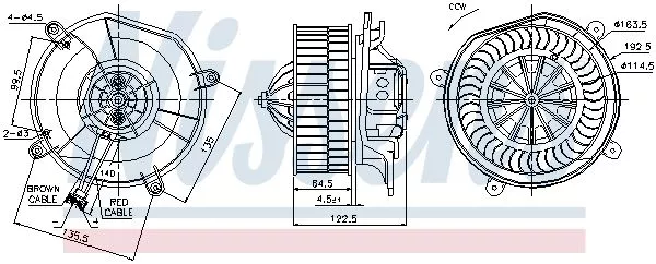 Nissens 87103 Вентилятор салона