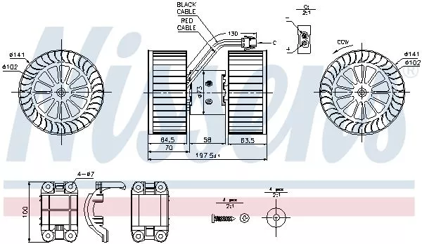 Nissens 87115 Вентилятор салона