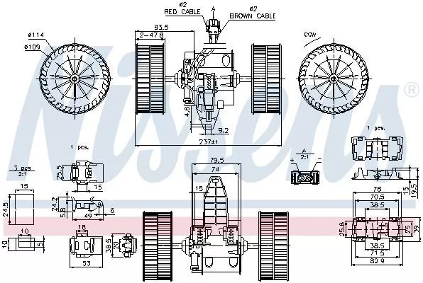 Nissens 87117 Вентилятор салона