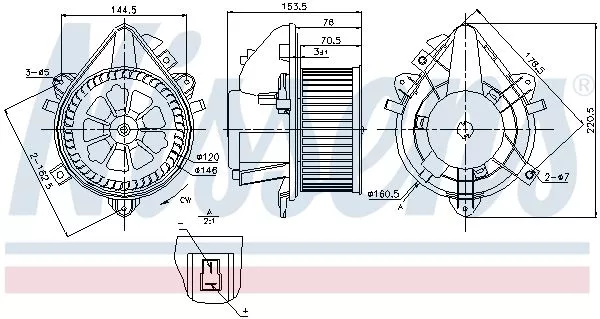 Nissens 87124 Вентилятор салона
