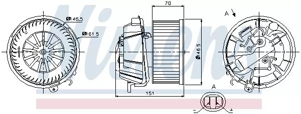 Nissens 87127 Вентилятор салона