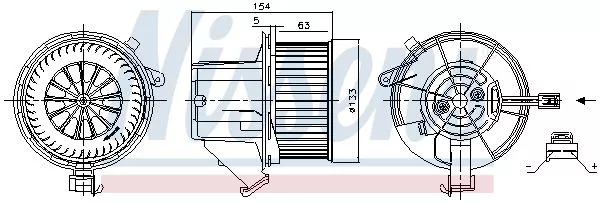 Nissens 87391 Вентилятор салона