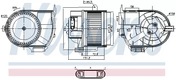 Nissens 87487 Вентилятор салону