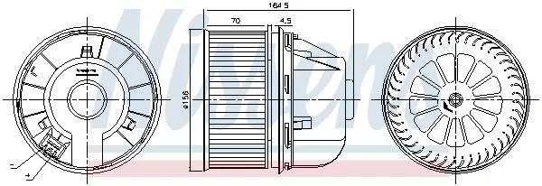 Nissens 87492 Вентилятор салона