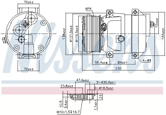Nissens 890050 Компрессора кондиционера