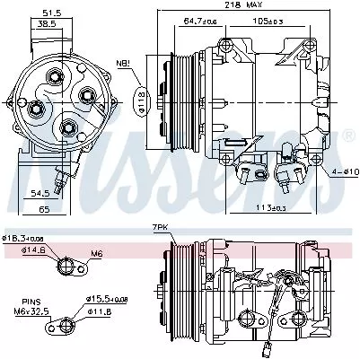 Nissens 890128 Компрессора кондиціонера