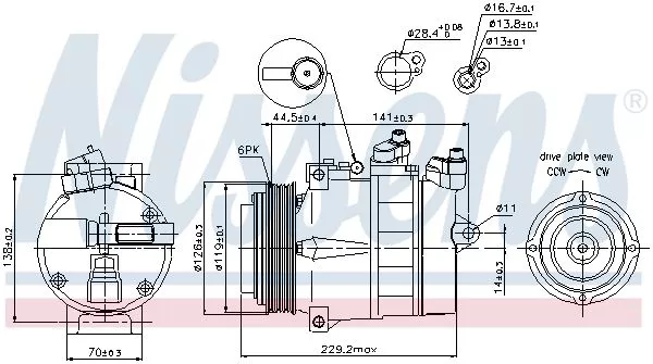Nissens 89022 Компрессора кондиционера