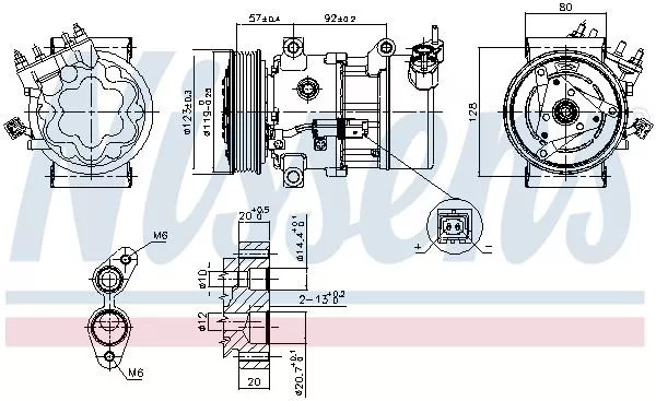 Nissens 89053 Компрессора кондиционера