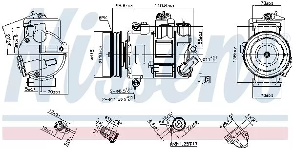 Nissens 890632 Компрессора кондиционера