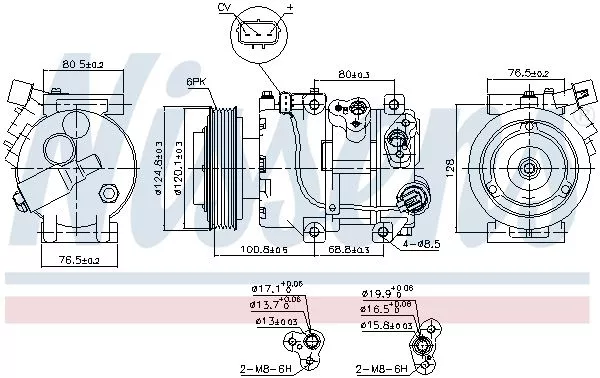 Nissens 890651 Компрессора кондиционера