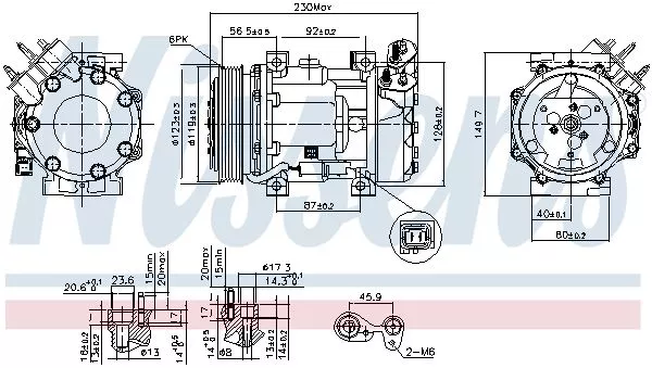 Nissens 89076 Компрессора кондиционера