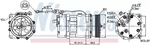 Nissens 890761 Компрессора кондиционера
