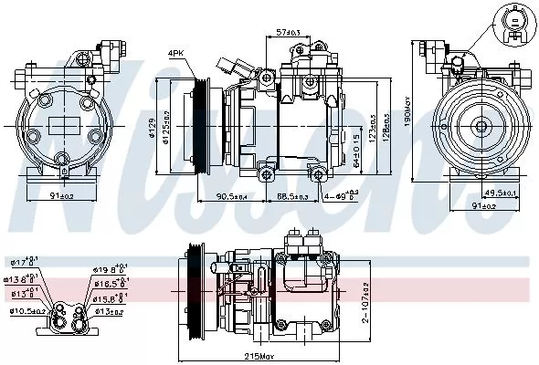 Nissens 89082 Компрессора кондиционера