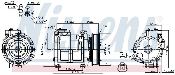 Nissens 89084 Компрессора кондиционера