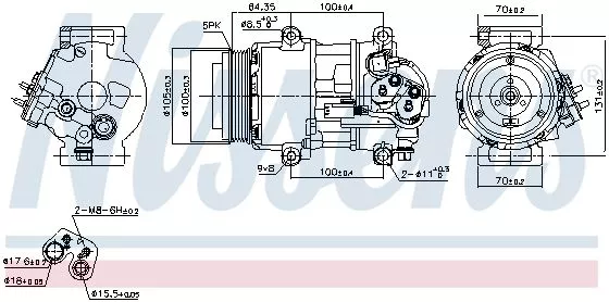 Nissens 89089 Компрессора кондиционера
